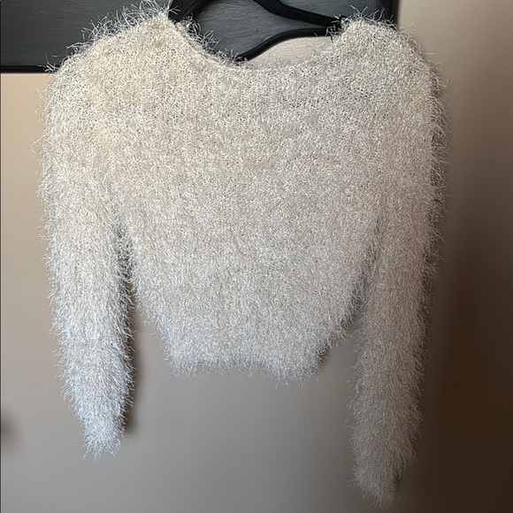 Fuzzy Cream Sweater - Picture 2 of 4